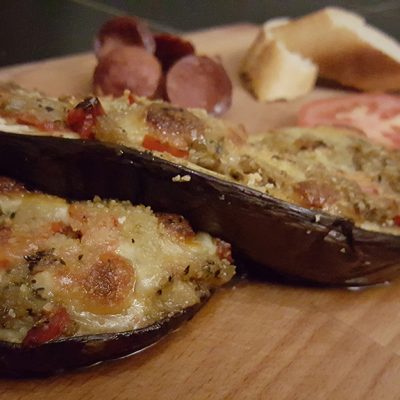 Albanian Stuffed Aubergines