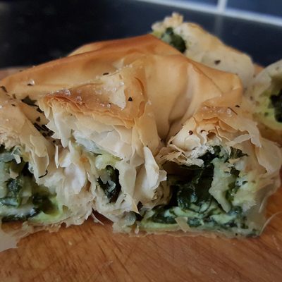 Albanian Cheese and Spinach Byrek